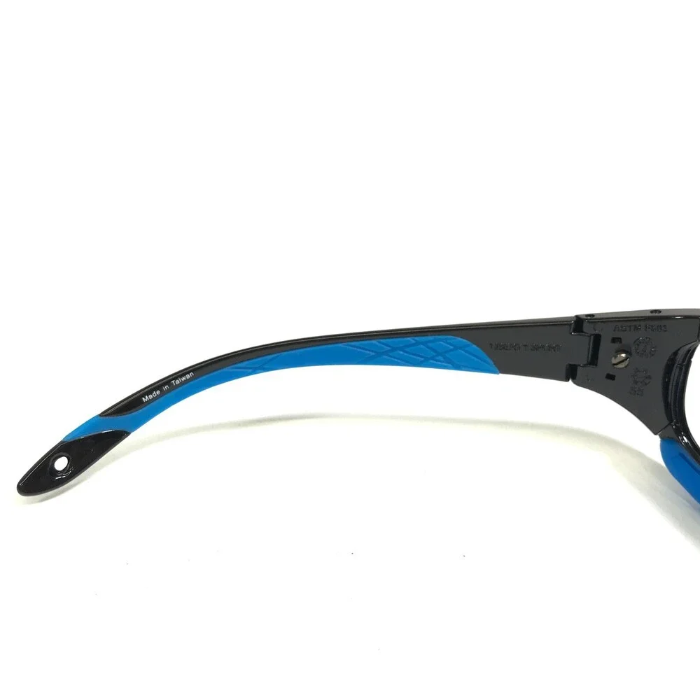Rec Specs Athletic Goggles Frames SLAM XL #225 Polished Black Blue 55-19-135